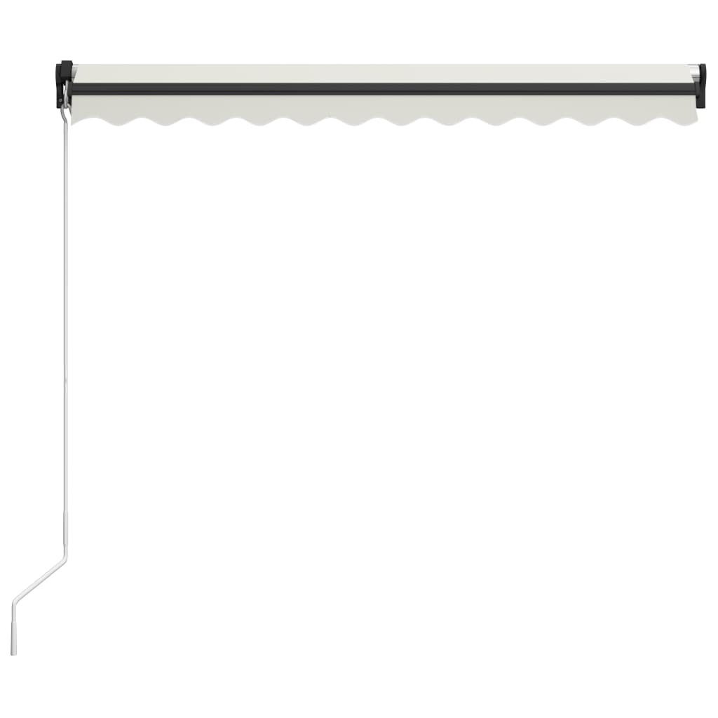 Tenda da Sole Retrattile Manuale con LED 300x250 cm Antracite - homemem39