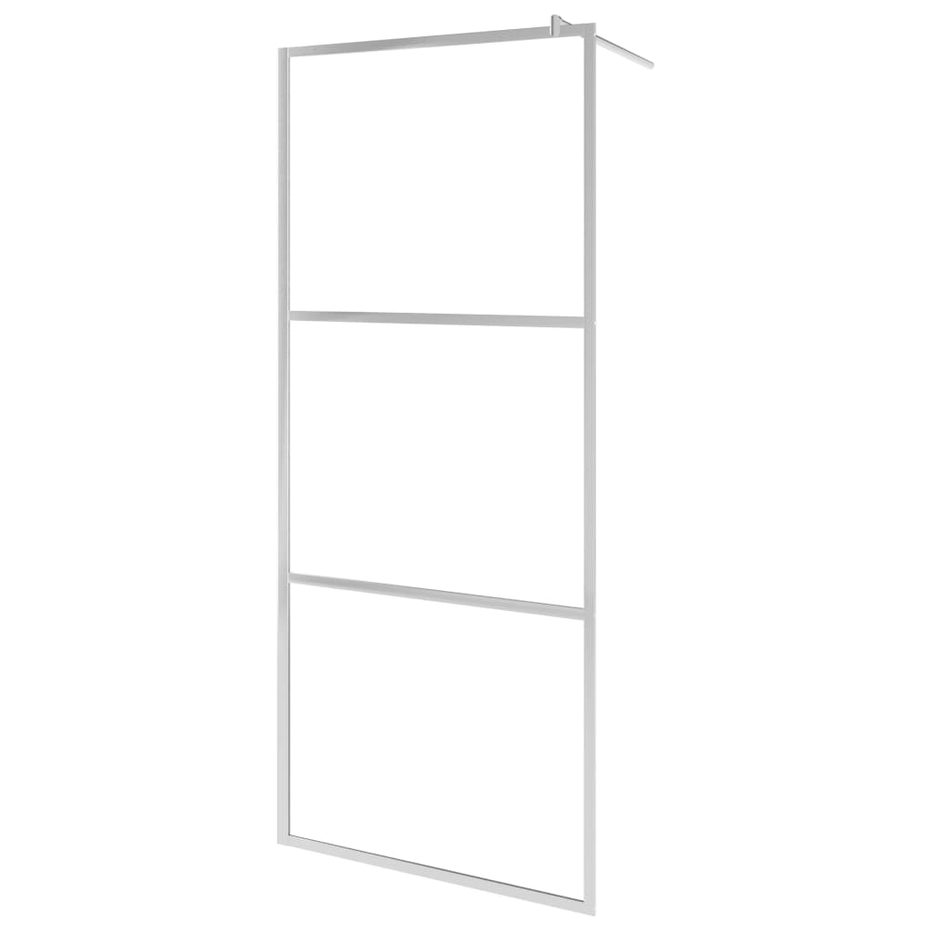 Parete per Doccia Walk-in in Vetro Trasparente ESG 80x195 cm - homemem39