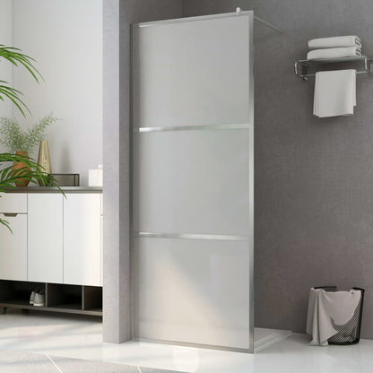 Parete per Doccia Walk-in in Vetro Smerigliato ESG 90x195 cm - homemem39