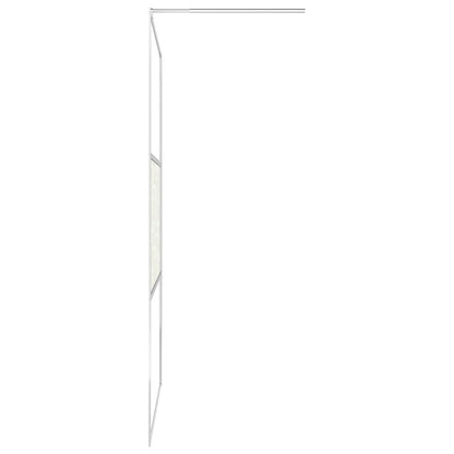 Parete per Doccia Walk-in in Vetro ESG Design Pietra 90x195 cm - homemem39