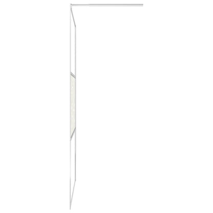 Parete per Doccia Walk-in in Vetro ESG Design Pietra 115x195 cm - homemem39