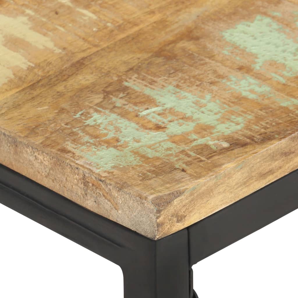 Tavolino da Caffè 110x60x35 cm in Legno Massello di Recupero - homemem39