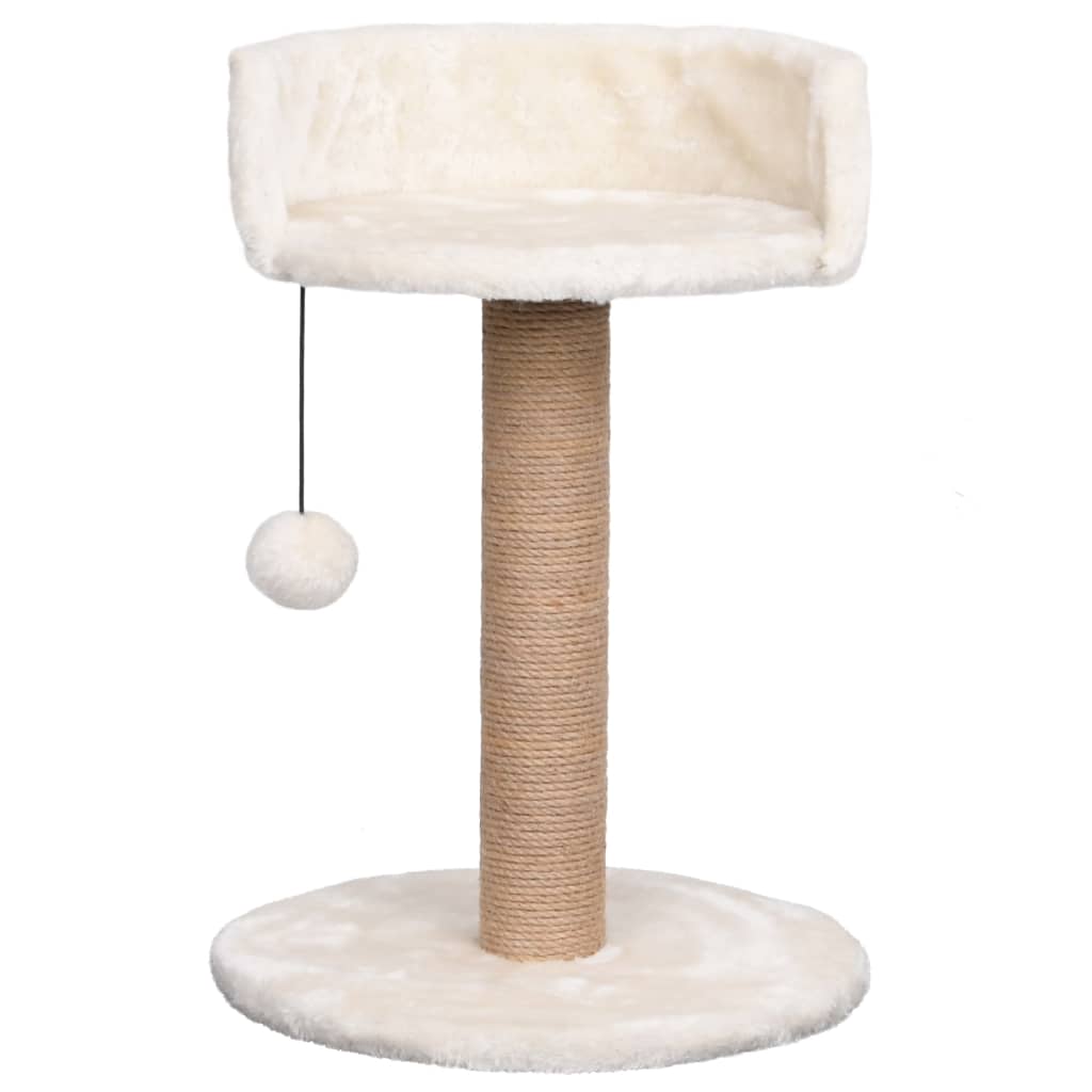 Albero per Gatti con Palo Tiragraffi 49 cm in Giunco - homemem39