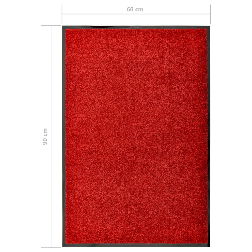 Zerbino Lavabile Rosso 60x90 cm - homemem39