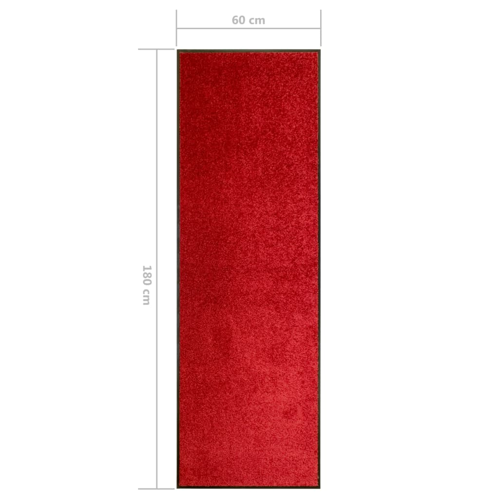 Zerbino Lavabile Rosso 60x180 cm - homemem39