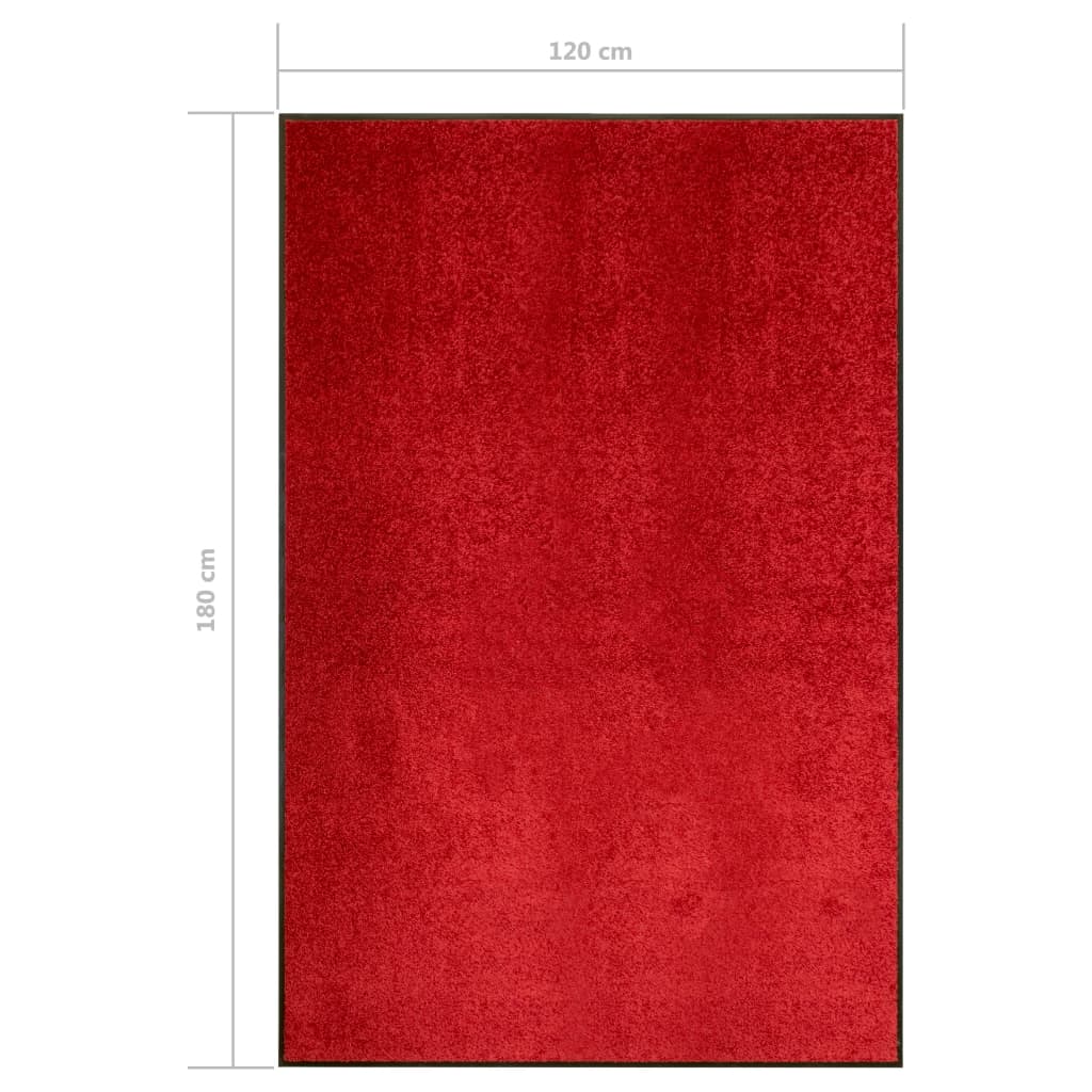 Zerbino Lavabile Rosso 120x180 cm - homemem39