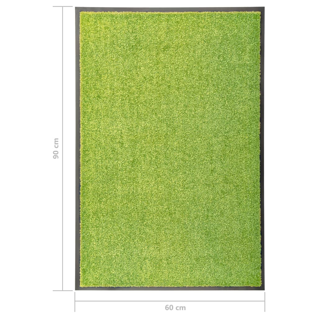 Zerbino Lavabile Verde 60x90 cm - homemem39