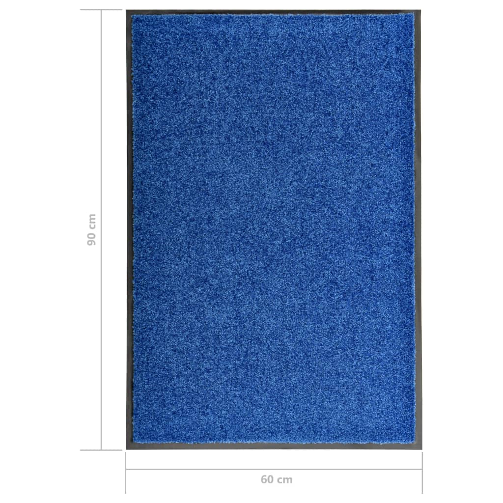 Zerbino Lavabile Blu 60x90 cm - homemem39