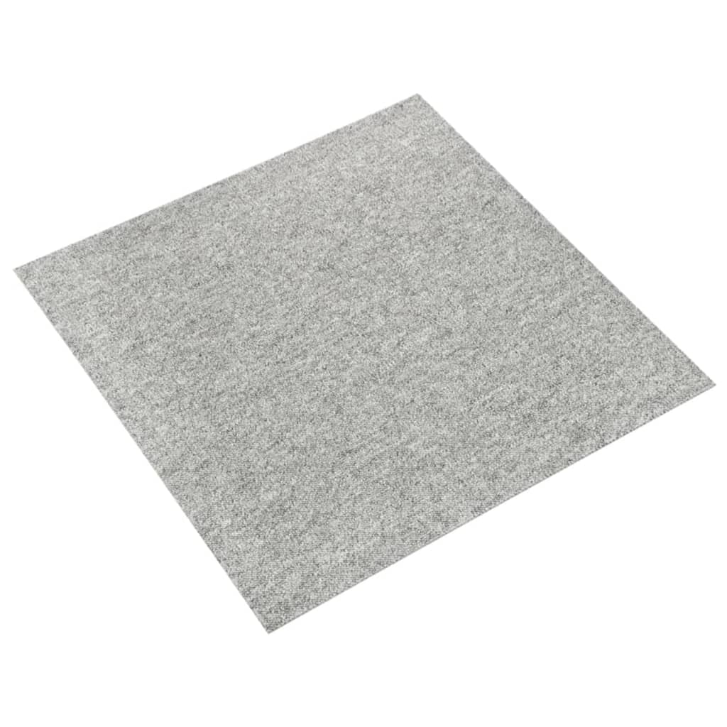 Quadrotte di Moquette 20 pz 5 m² 50x50 cm Grigio Chiaro - homemem39