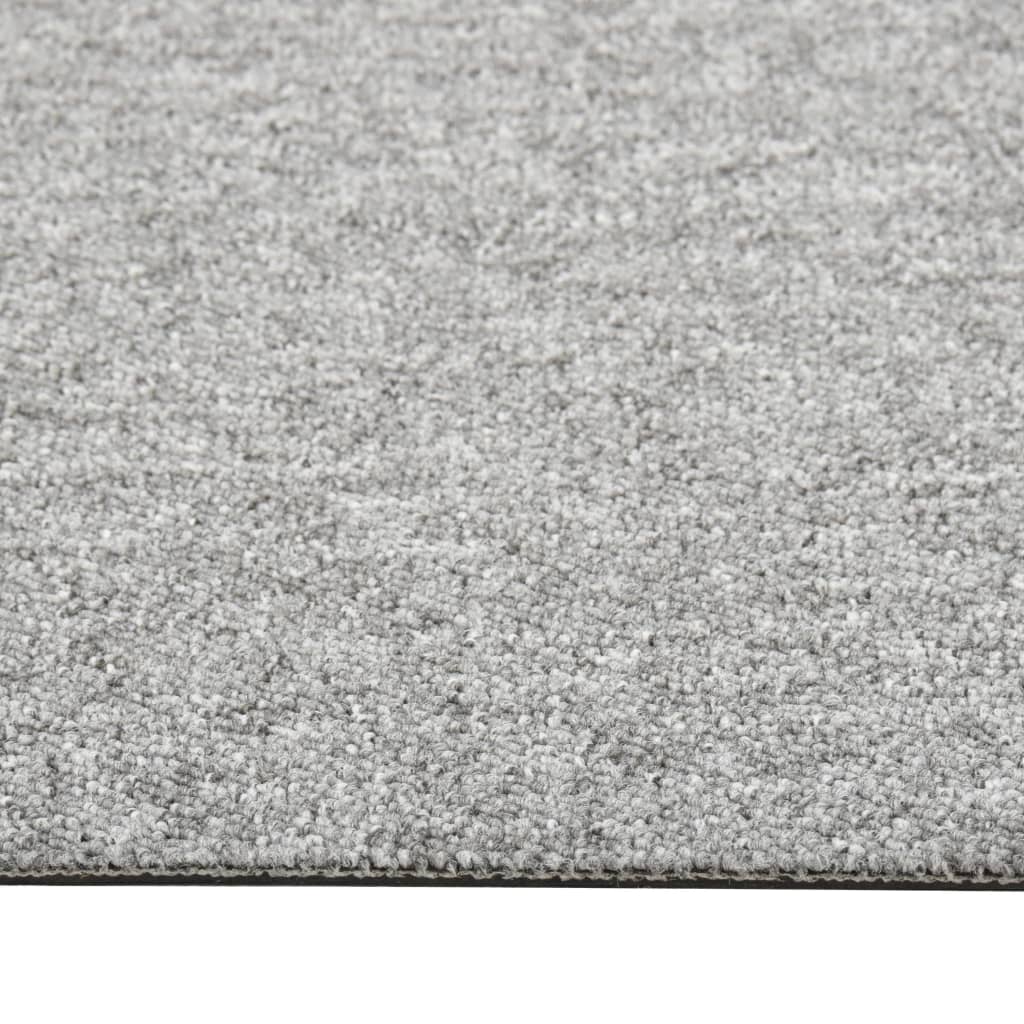 Quadrotte di Moquette 20 pz 5 m² 50x50 cm Grigio Chiaro - homemem39