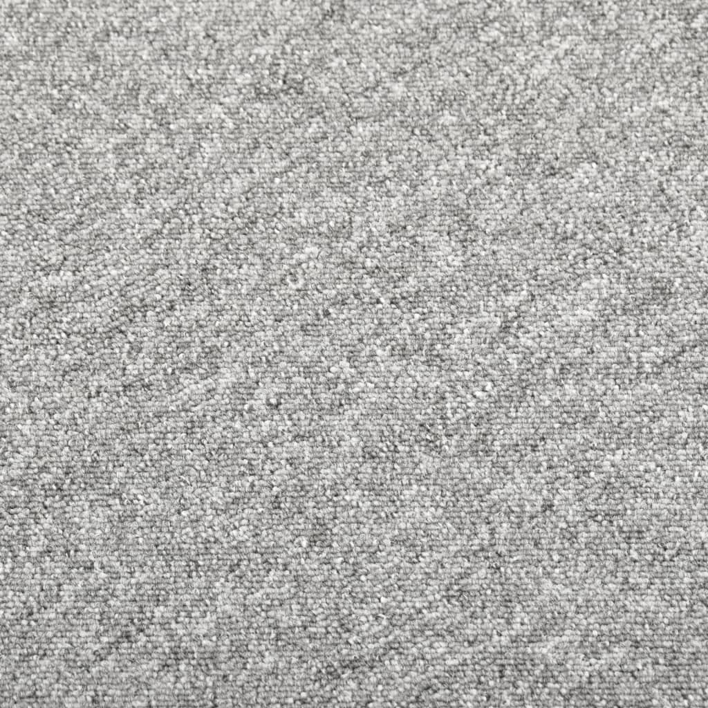 Quadrotte di Moquette 20 pz 5 m² 50x50 cm Grigio Chiaro - homemem39