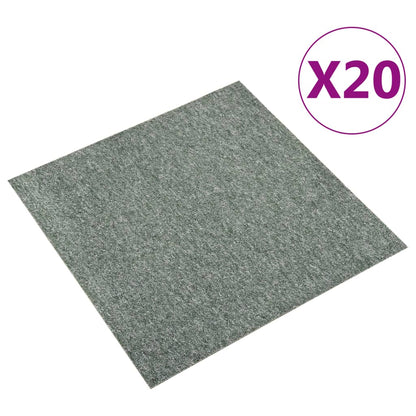 Quadrotte di Moquette 20 pz 5 m² 50x50 cm Verdi - homemem39