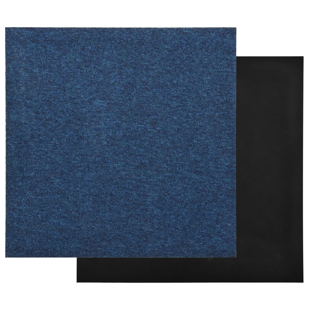 Quadrotte di Moquette 20 pz 5 m² 50x50 cm Blu Scuro - homemem39