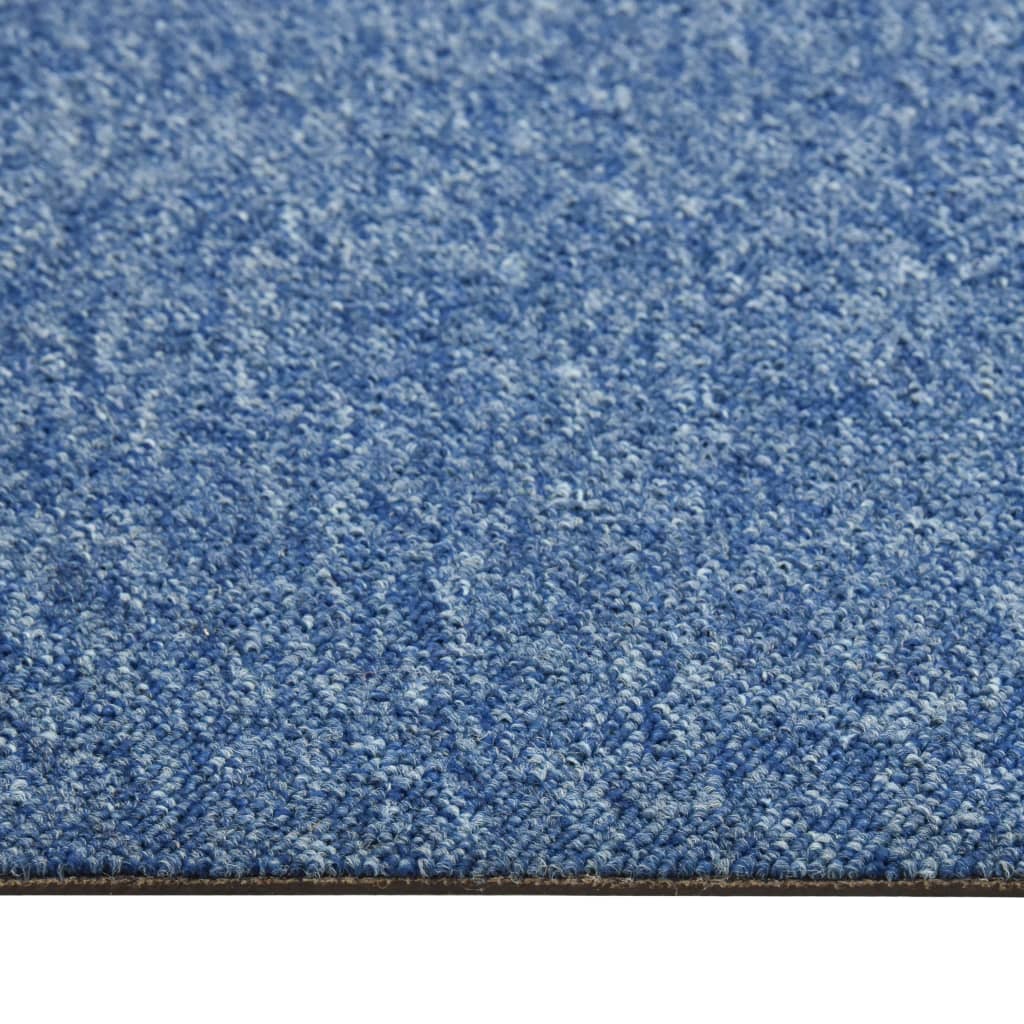 Quadrotte di Moquette 20 pz 5 m² 50x50 cm Blu - homemem39