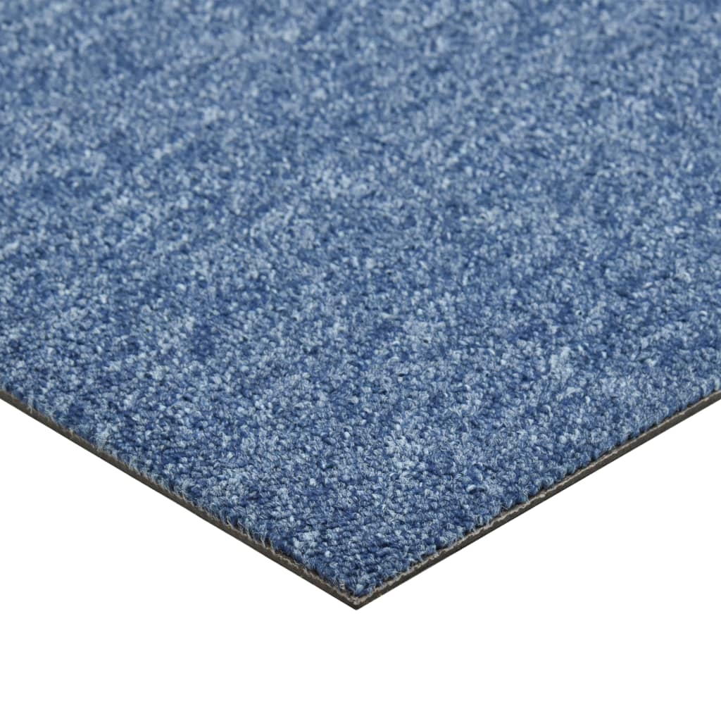 Quadrotte di Moquette 20 pz 5 m² 50x50 cm Blu - homemem39