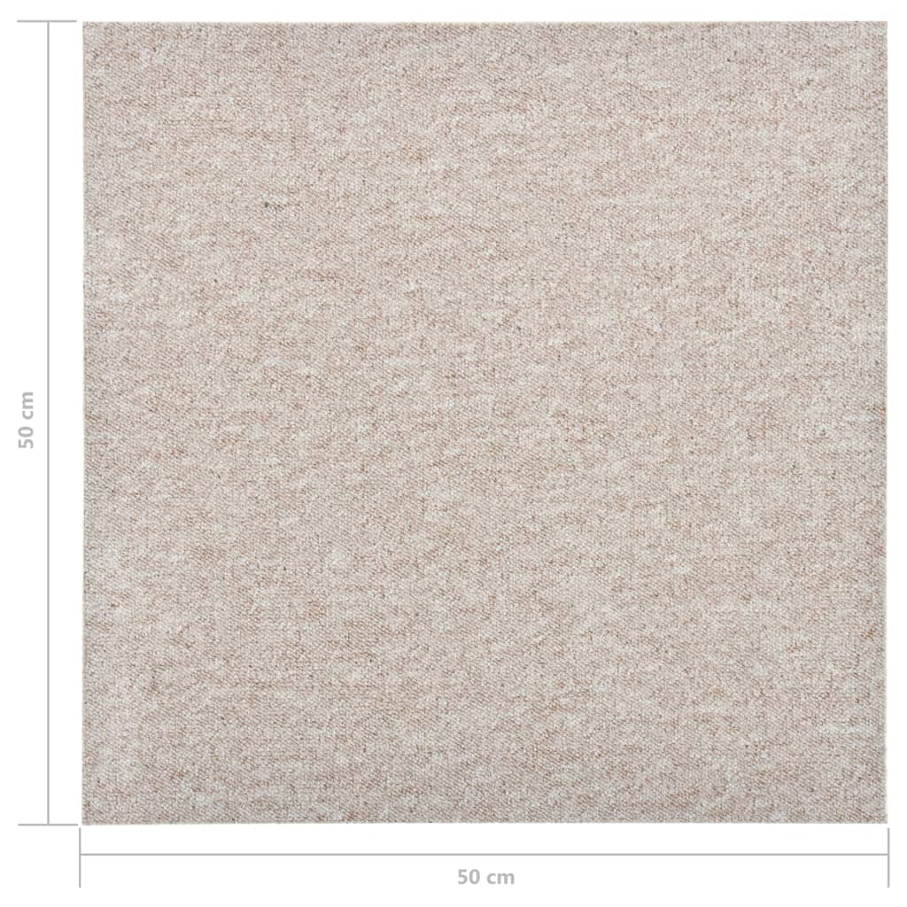 Quadrotte di Moquette 20 pz 5 m² 50x50 cm Beige Chiaro - homemem39