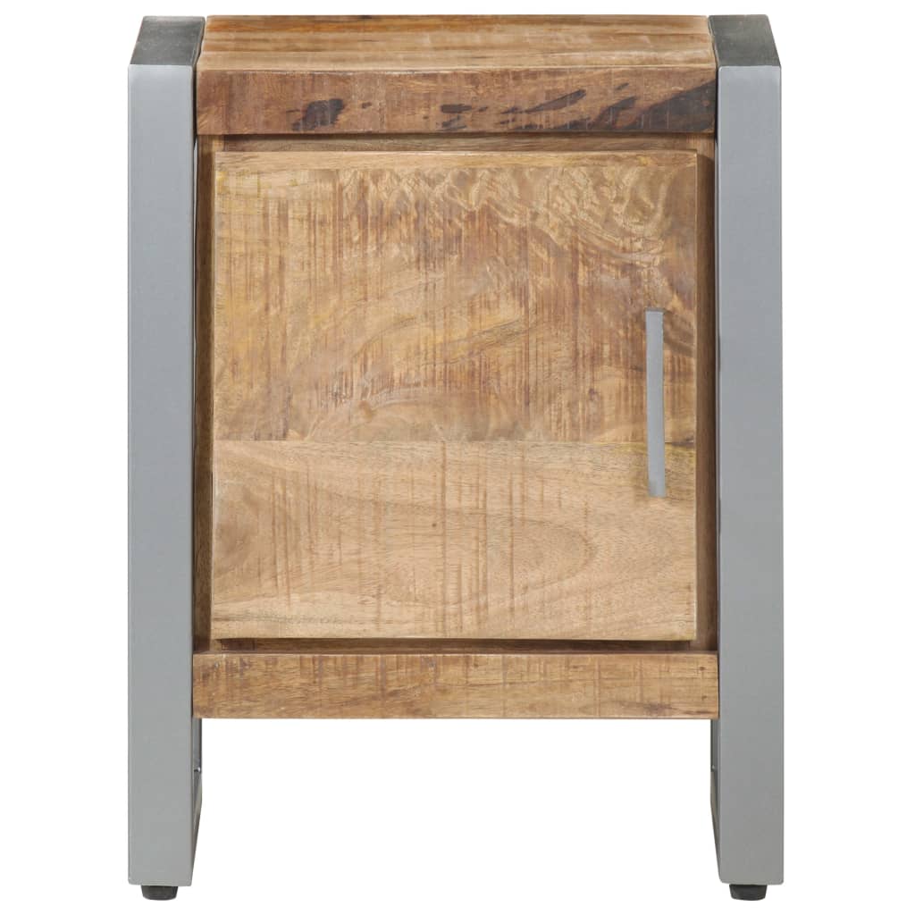 Comodino 40x30x50 cm in Legno di Mango Grezzo - homemem39