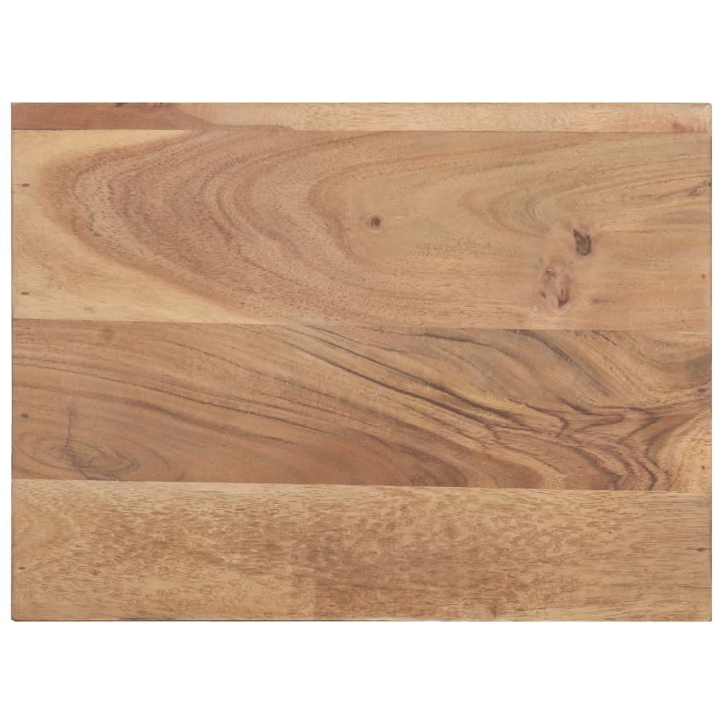 Comodino 40x30x50 cm in Legno Massello di Acacia con Bordi Vivi - homemem39