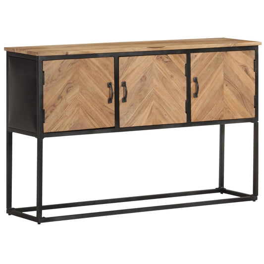 Credenza 120x30x75 cm in Legno Massello di Acacia - homemem39