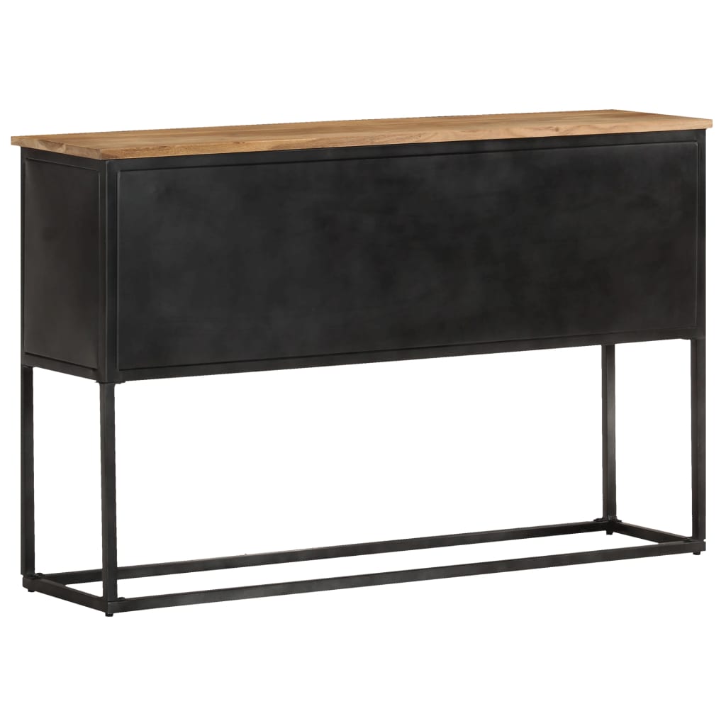 Credenza 120x30x75 cm in Legno Massello di Acacia - homemem39