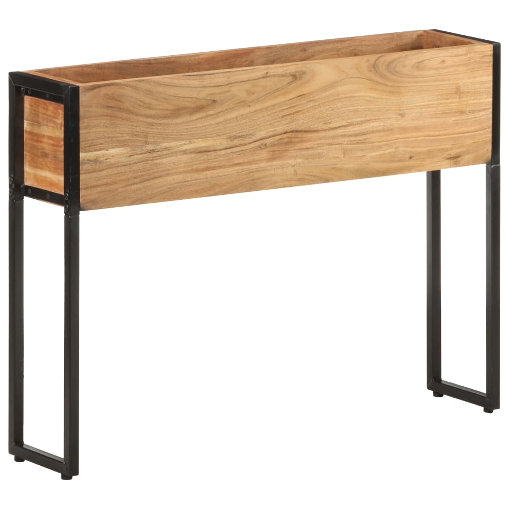 Fioriera 90x20x68 cm in Legno Massello di Acacia - homemem39