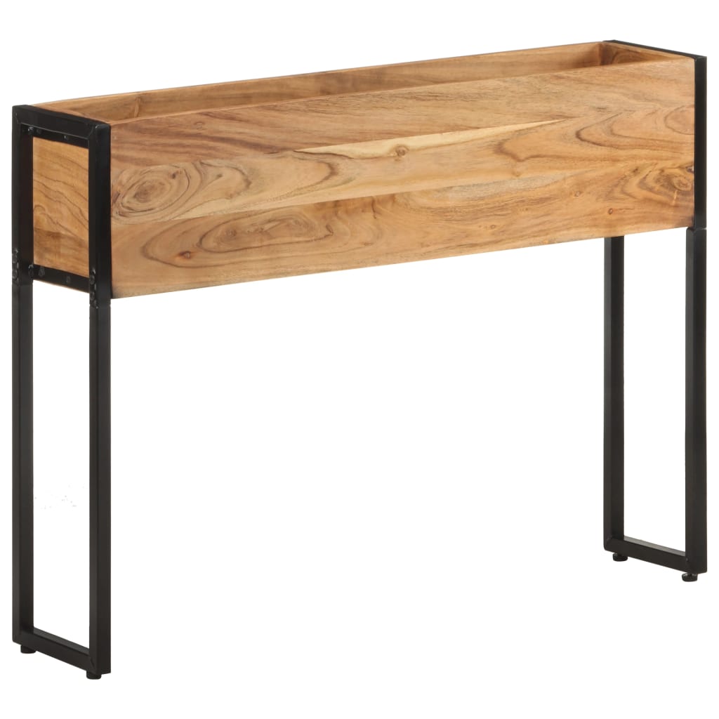 Fioriera 90x20x68 cm in Legno Massello di Acacia - homemem39