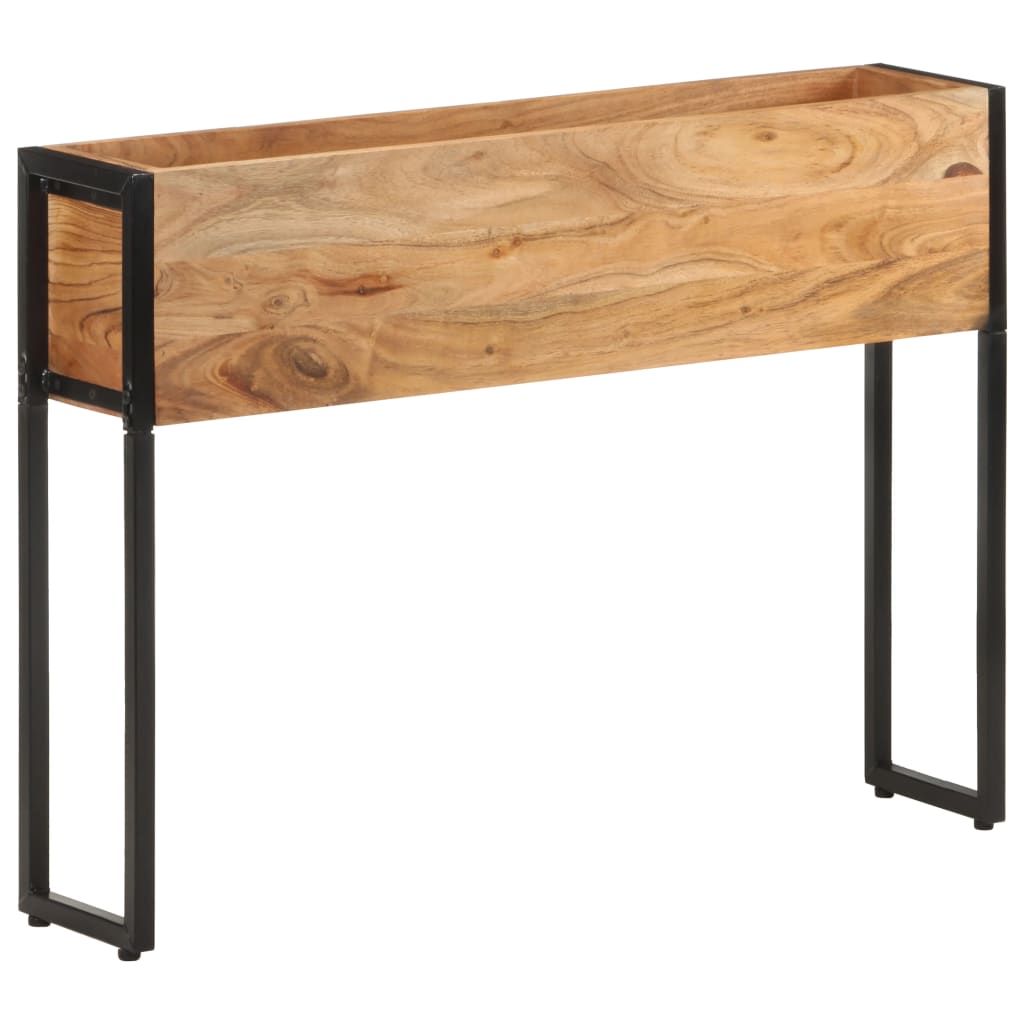 Fioriera 90x20x68 cm in Legno Massello di Acacia - homemem39