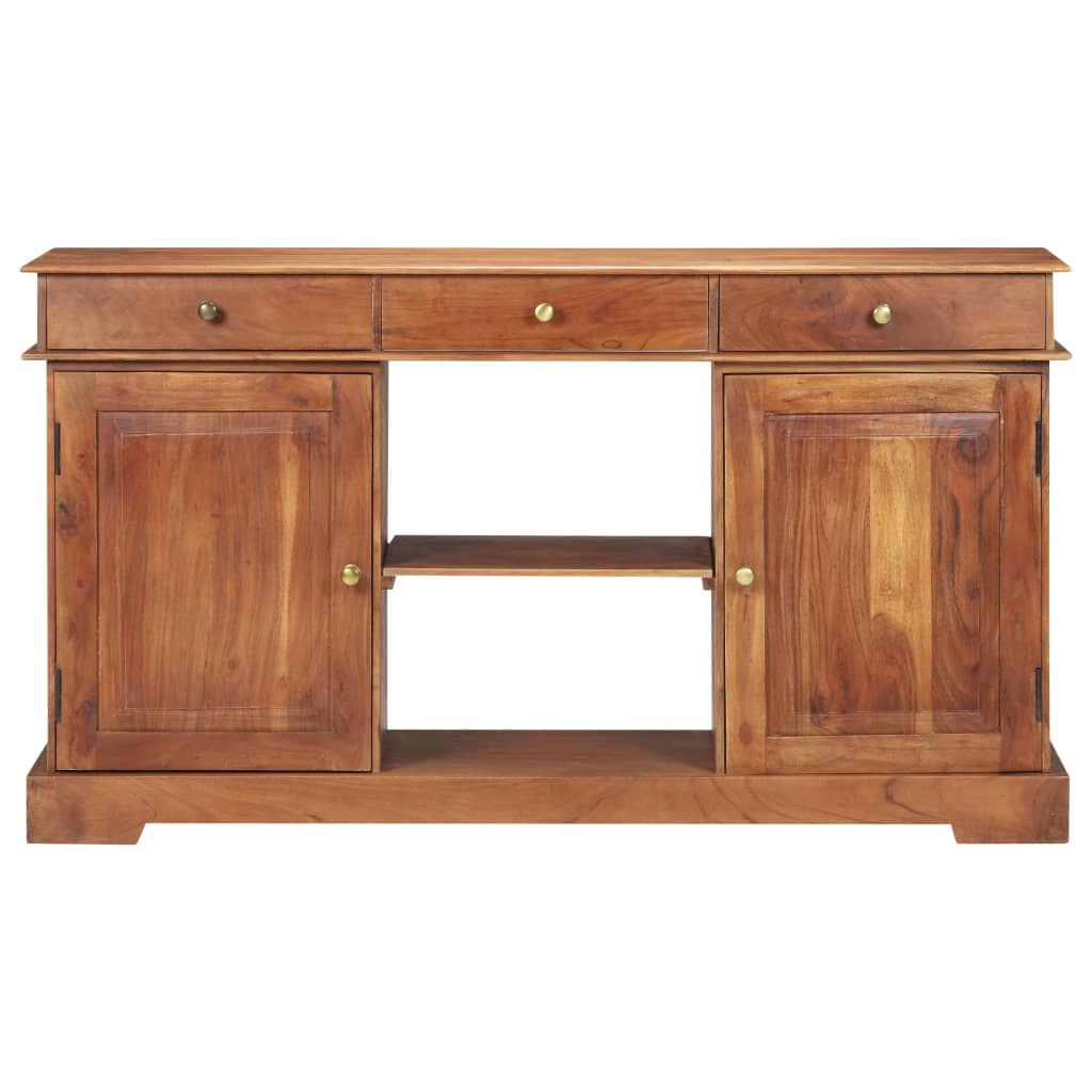 Credenza 135x35x75 cm in Legno Massello di Acacia - homemem39