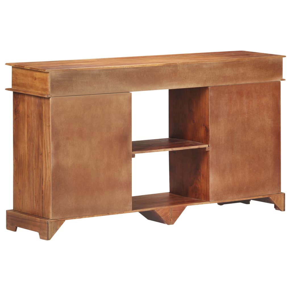 Credenza 135x35x75 cm in Legno Massello di Acacia - homemem39