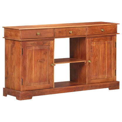 Credenza 135x35x75 cm in Legno Massello di Acacia - homemem39