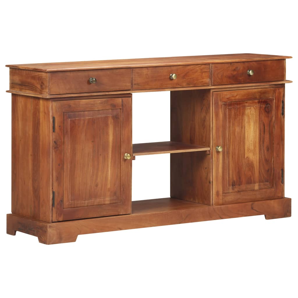 Credenza 135x35x75 cm in Legno Massello di Acacia - homemem39