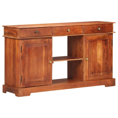 Credenza 135x35x75 cm in Legno Massello di Acacia - homemem39