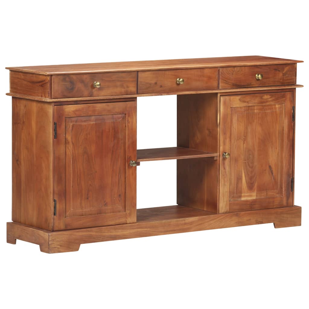 Credenza 135x35x75 cm in Legno Massello di Acacia - homemem39