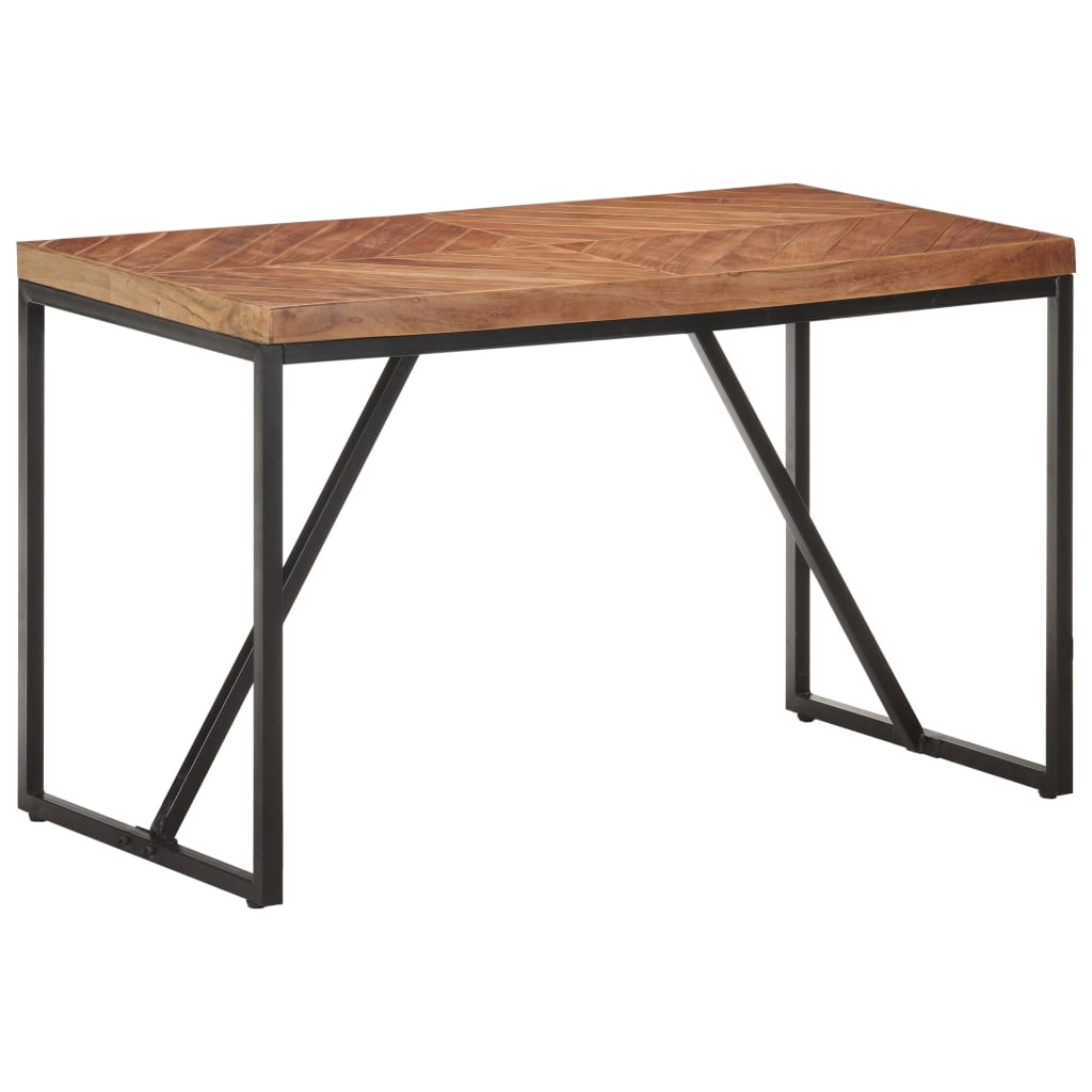 Tavolo da Pranzo 120x60x76 cm Legno Massello di Acacia e Mango - homemem39