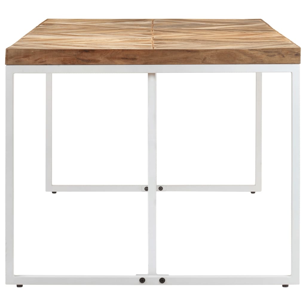 Tavolo da Pranzo 180x90x76 cm Legno Massello di Acacia e Mango - homemem39