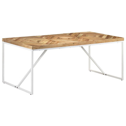 Tavolo da Pranzo 180x90x76 cm Legno Massello di Acacia e Mango - homemem39