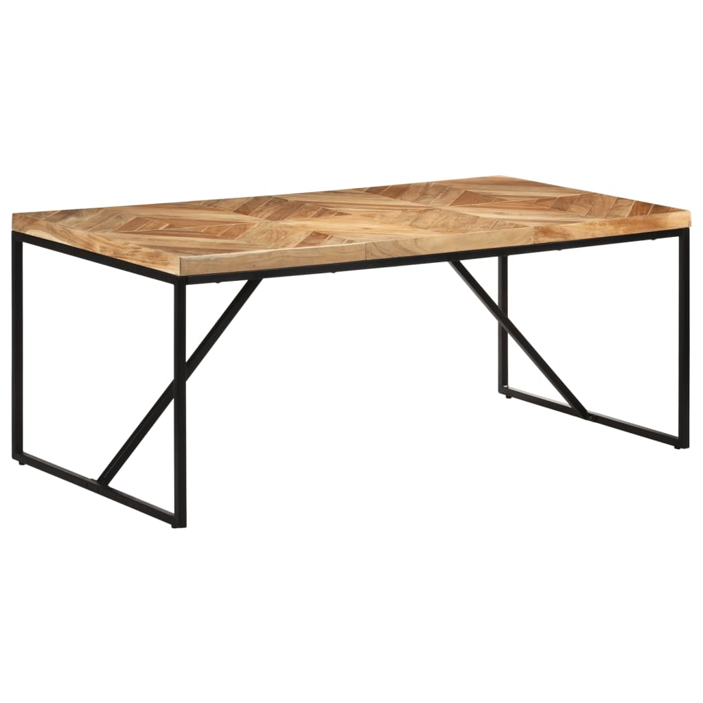 Tavolo da Pranzo 180x90x76 cm Legno Massello di Acacia e Mango - homemem39