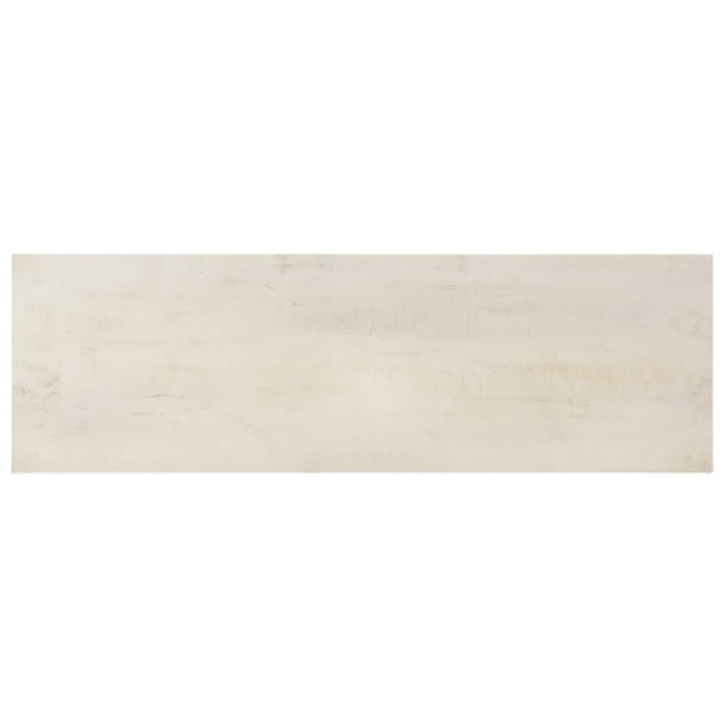 Tavolo Consolle Bianco 115x35x77 cm in Legno di Mango Grezzo - homemem39