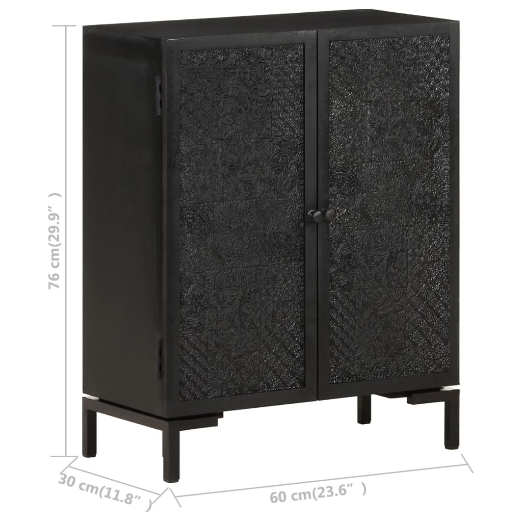 Credenza 60x30x76 cm in Legno Massello di Mango - homemem39