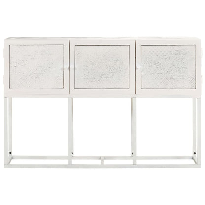 Credenza 115x30x76 cm in Legno Massello di Mango - homemem39