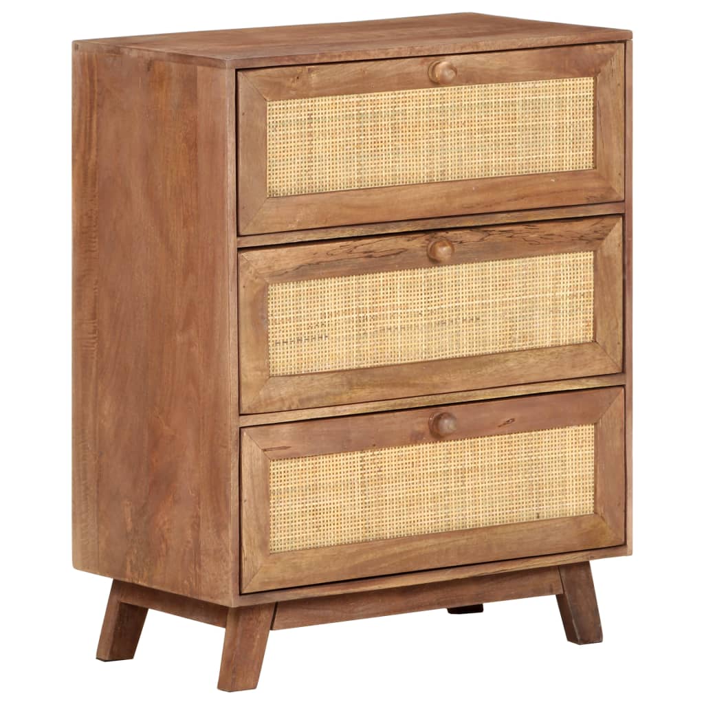 Credenza 61x35x76 cm in Legno Massello di Mango - homemem39