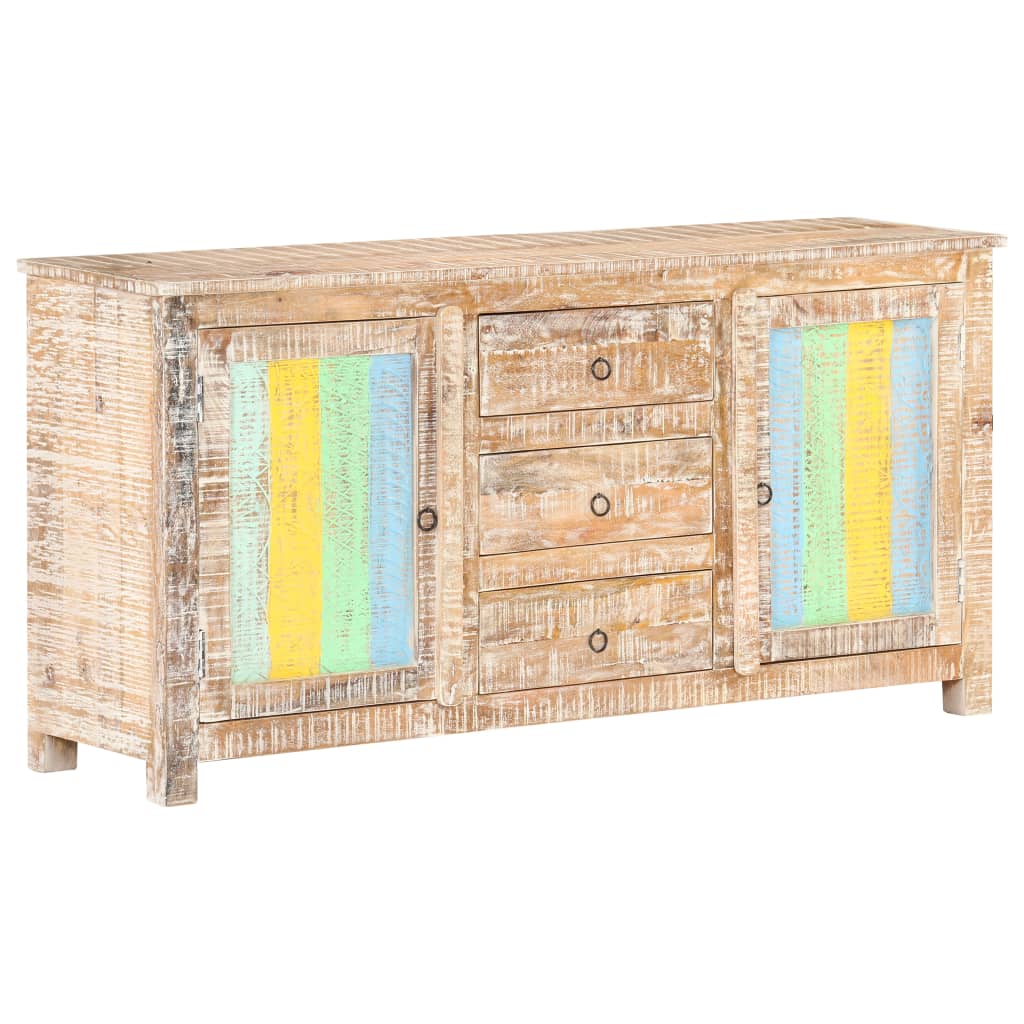 Credenza 151x40x75 cm in Legno Grezzo di Acacia - homemem39