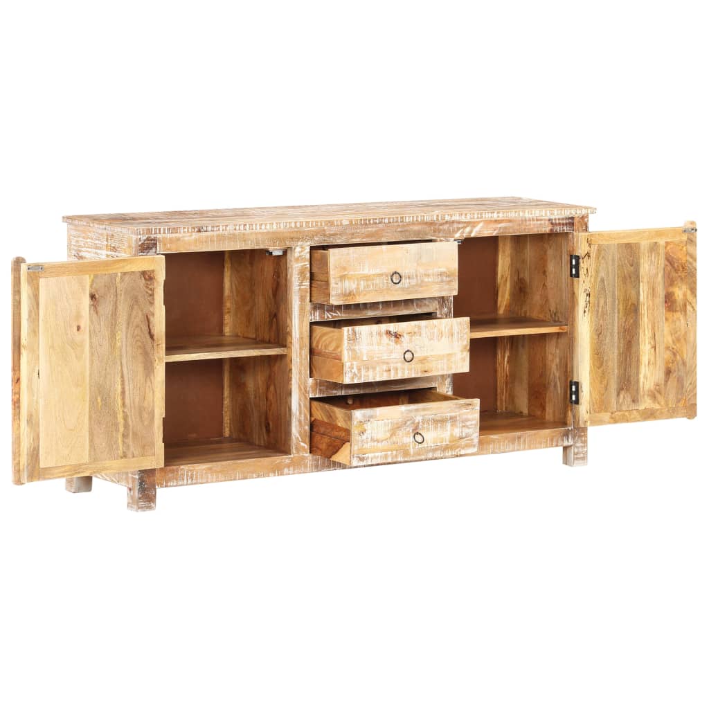 Credenza 151x40x75 cm in Legno Grezzo di Acacia - homemem39