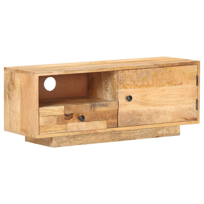 Mobile Porta TV 90x30x35 cm in Legno Massello di Mango - homemem39