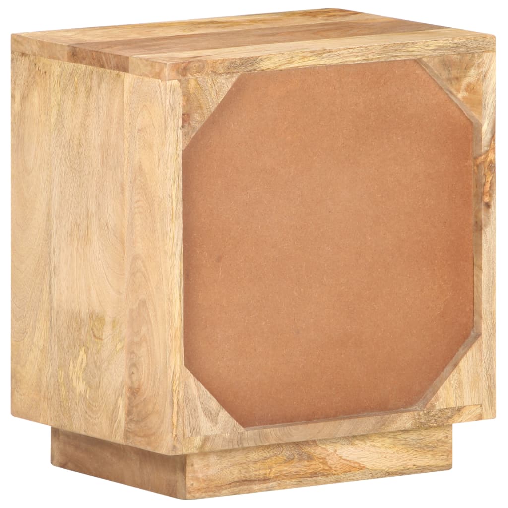 Comodino 40x30x45 cm in Legno Massello di Mango - homemem39