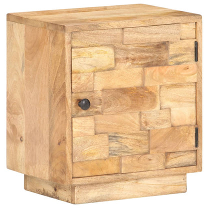 Comodino 40x30x45 cm in Legno Massello di Mango - homemem39