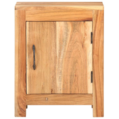 Comodino 40x30x50 cm in Legno Massello di Acacia - homemem39