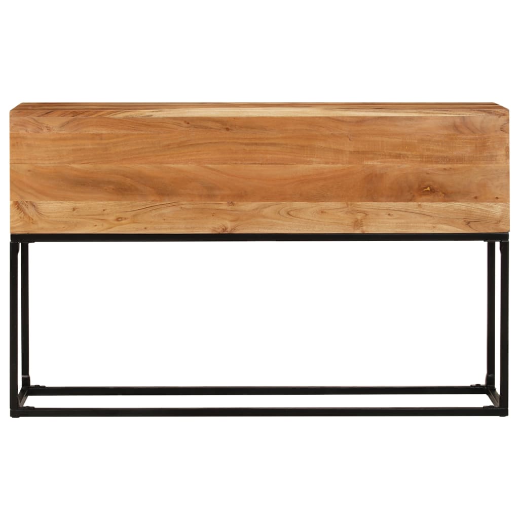 Tavolo Consolle 120x30x75 cm in Legno Massello di Acacia - homemem39