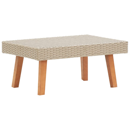 Tavolino da Giardino in Polyrattan Beige - homemem39