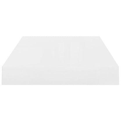 Scaffali a Parete 2 pz Bianco Lucido 40x23x3,8 cm in MDF - homemem39